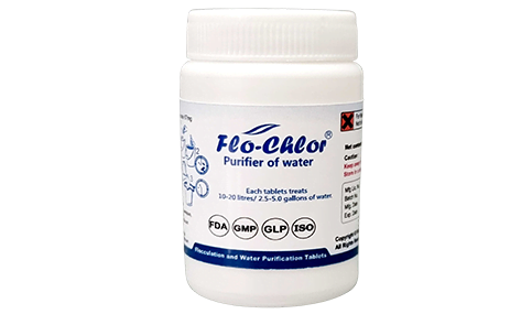 flo-chlor water purification tablet